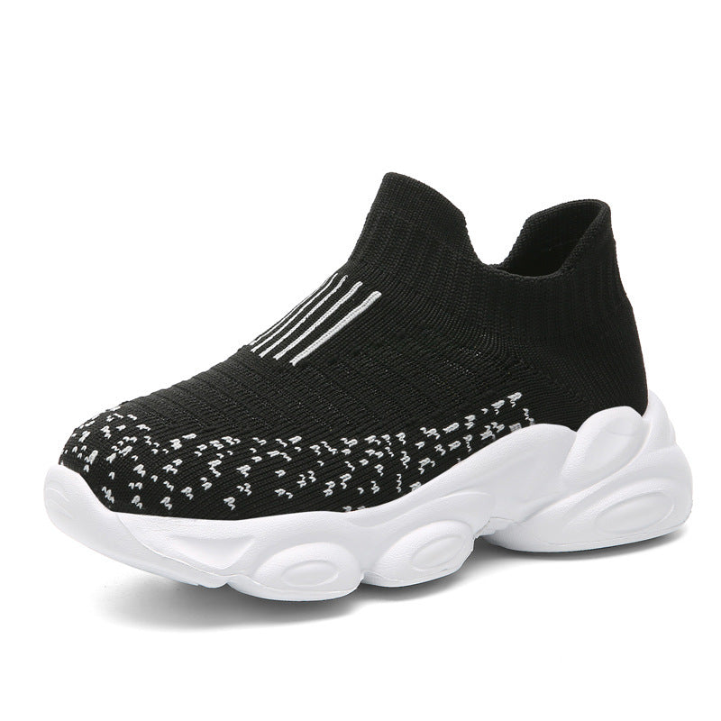 Girls’ Soft Casual Shoes – Lightweight Flying Weave Footwear for Everyday Comfort | All Seasons