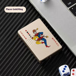 Poker Card Metal Windproof Lighter | Creative Zinc Alloy Keychain | Refillable Straight Flame Cigarette Lighter Gift
