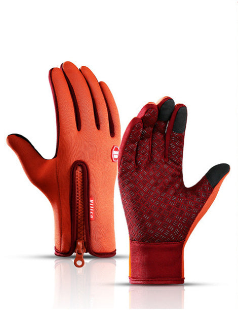 Winter Touch Screen Motorcycle Gloves | Waterproof Fleece Sports Gloves | Anti-Slip Riding Gloves