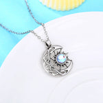 Sun & Moon Pendant Necklace Unisex Moonlight Clavicle Chain Niche Geometric Jewelry Gift