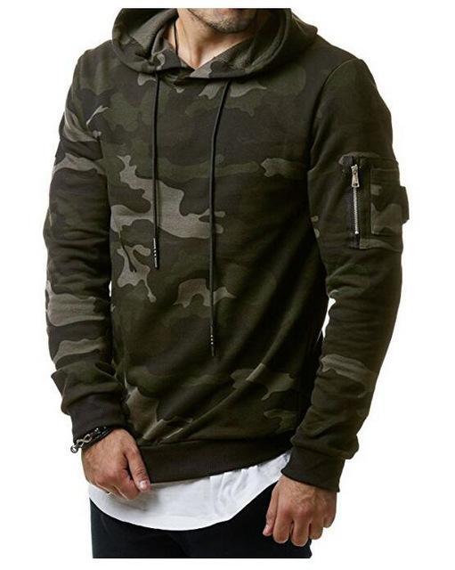 Camouflage Hoodies for Men – Casual Camo Pullover Sweatshirt, Lightweight Streetwear Hoodie