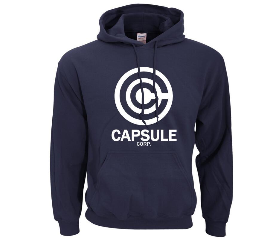 Capsule Corp Hoodies – Men’s Hip Hop Sweatshirts, Printed Cotton-Polyester Blend with Hood