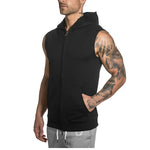 Sleeveless Men’s Hoodies – Cotton Gym & Casual Hooded Tank Tops for Summer and Workouts
