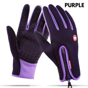 Winter Touch Screen Motorcycle Gloves | Waterproof Fleece Sports Gloves | Anti-Slip Riding Gloves