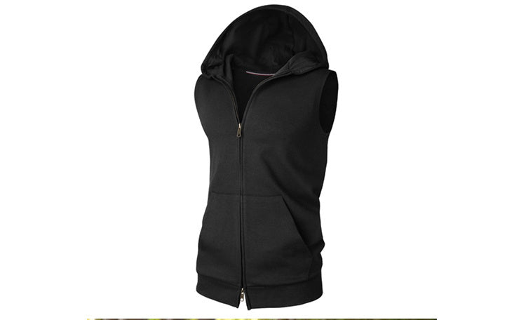Sleeveless Men’s Hoodies – Cotton Gym & Casual Hooded Tank Tops for Summer and Workouts