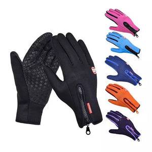Winter Touch Screen Motorcycle Gloves | Waterproof Fleece Sports Gloves | Anti-Slip Riding Gloves