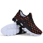 Men’s Sport Running Sneakers Breathable Mesh Outdoor Trainers Lightweight Waterproof Lace-Up Athletic Shoes for Men Comfort Cushion Running Shoes