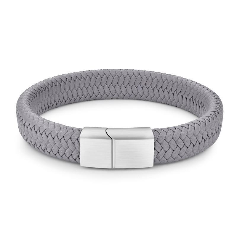 Classic Men's Leather Bracelet - Durable & Stylish Band for Everyday Wear