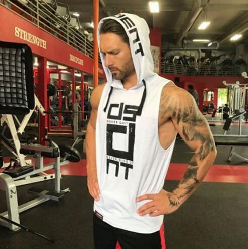 Men’s Summer Sleeveless Hoodies – Lightweight Cotton Muscle Tank Top for Workout & Casual Wear