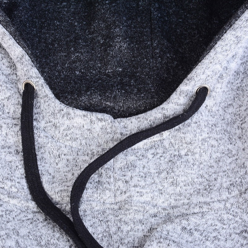 Autumn Winter Solid Hoodies – Men’s Cotton-Polyester Sweatshirts, Comfortable & Casual