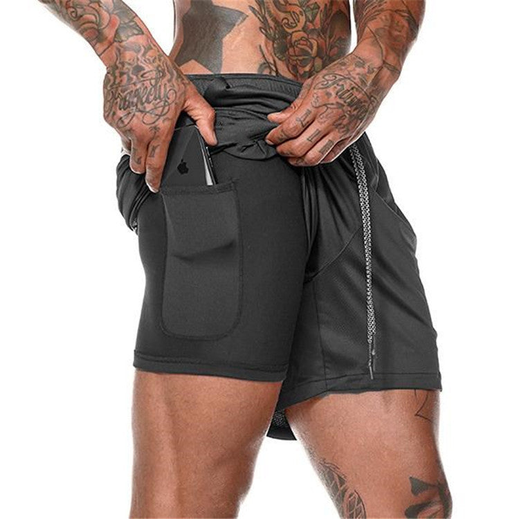 Men’s Pocket Compression Shorts  Quick Dry, Breathable, Moisture-Wicking Sports Base Layer for Training & Gym