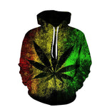 Beach Maple Leaf Couples Hoodies – Casual Sport Sweaters for Men & Women, Long Sleeve Round Neck
