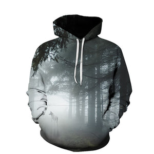 Beach Maple Leaf Couples Hoodies – Casual Sport Sweaters for Men & Women, Long Sleeve Round Neck