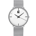 High-End Waterproof Quartz Watch for Men – Alloy Strap, Mineral Glass, 40mm Round Dial