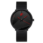 High-End Waterproof Quartz Watch for Men – Alloy Strap, Mineral Glass, 40mm Round Dial