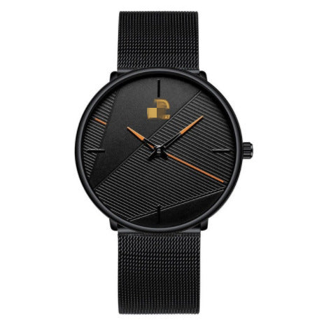 High-End Waterproof Quartz Watch for Men – Alloy Strap, Mineral Glass, 40mm Round Dial