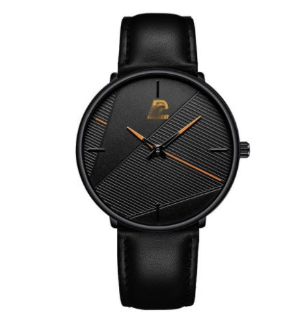 High-End Waterproof Quartz Watch for Men – Alloy Strap, Mineral Glass, 40mm Round Dial