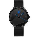 High-End Waterproof Quartz Watch for Men – Alloy Strap, Mineral Glass, 40mm Round Dial