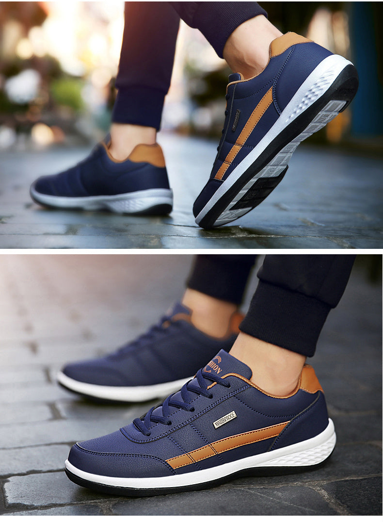 Men’s Casual Italian Sneakers Breathable Non-Slip Vulcanized Shoes for Everyday Comfort & Style