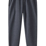 Men’s Hip Hop Fleece Jogger Pants Streetwear Sports Leggings Slim Fit Casual Sweatpants Winter Thick Warm Joggers For Men