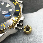 Watch Accessories Water Ghost Solid Case – Steel Shell, Sapphire Glass, Wear-Resistant, Case Mounted Movement