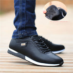 Men’s PU Leather Casual Shoes Business Loafers & Walking Sneakers Breathable Spring Footwear for Office & Outdoor Style