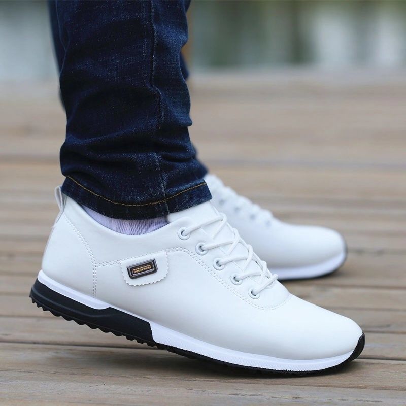 Men’s PU Leather Casual Shoes Business Loafers & Walking Sneakers Breathable Spring Footwear for Office & Outdoor Style