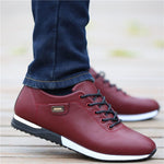 Men’s PU Leather Casual Shoes Business Loafers & Walking Sneakers Breathable Spring Footwear for Office & Outdoor Style