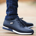 Men’s PU Leather Casual Shoes Business Loafers & Walking Sneakers Breathable Spring Footwear for Office & Outdoor Style