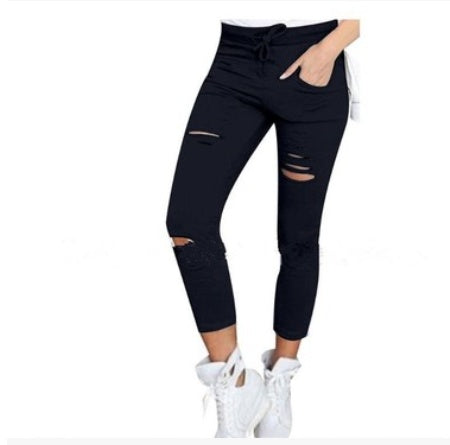 Men’s Casual Cotton Nine-Length Pants High Waist Slim-Fit Pencil Pants Daily Wear Stretch Trousers Street Style Casual Bottoms