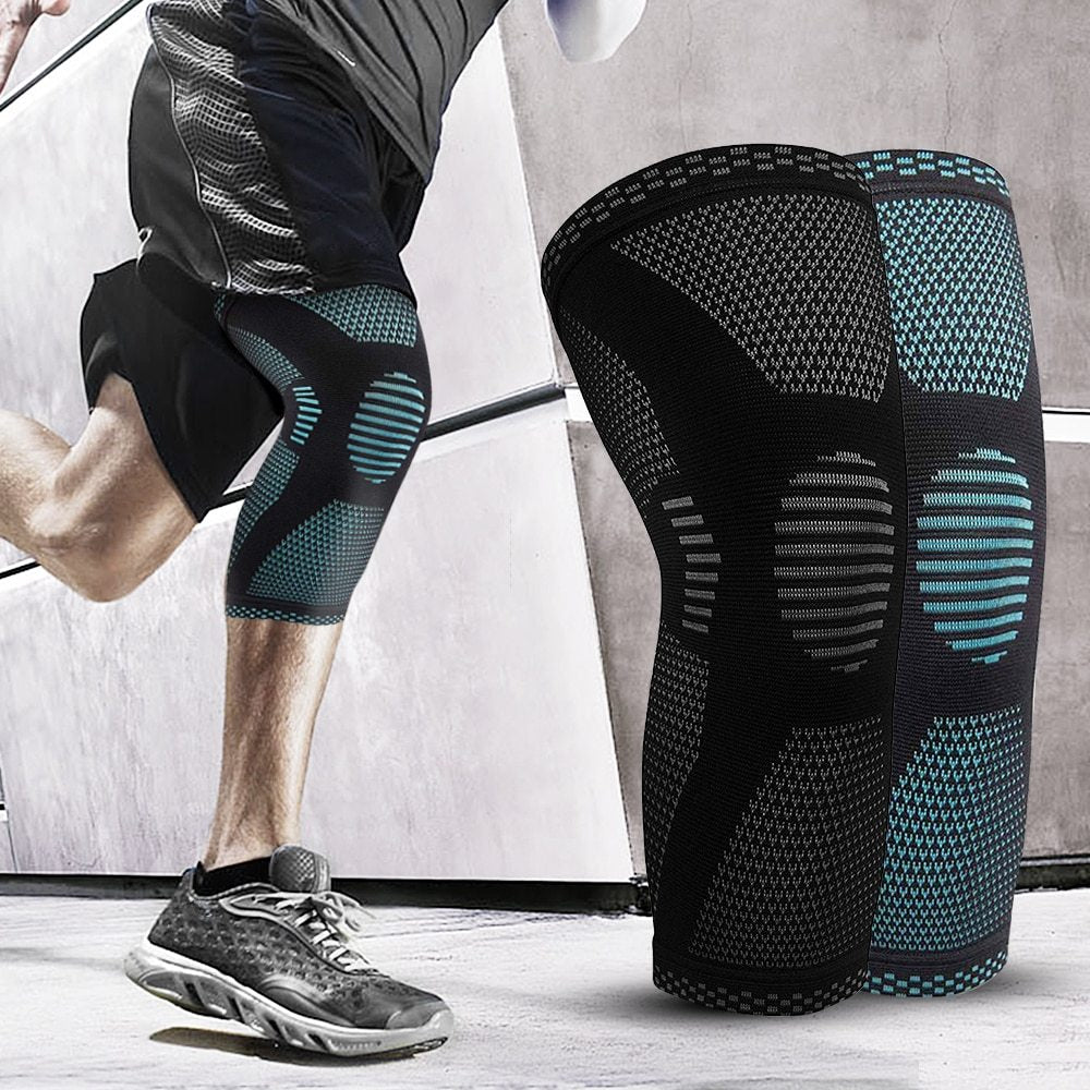Sports Knee Pads for Men & Women | Knitted Compression Knee Support | Breathable Fitness & Running Protection Gear