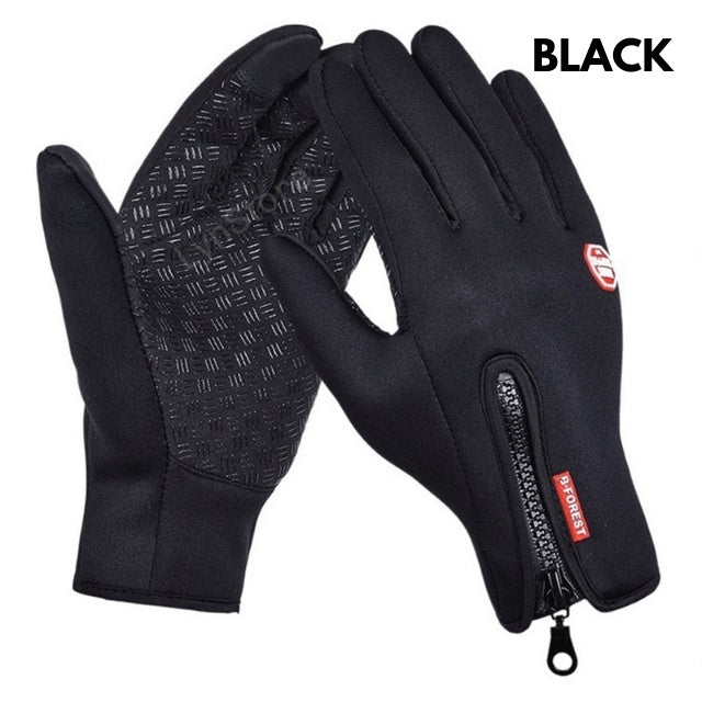 Winter Touch Screen Motorcycle Gloves | Waterproof Fleece Sports Gloves | Anti-Slip Riding Gloves