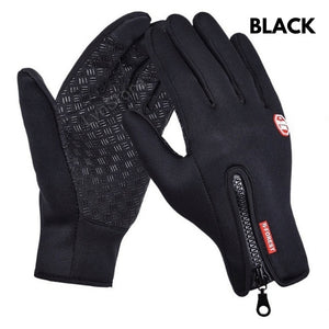 Winter Touch Screen Motorcycle Gloves | Waterproof Fleece Sports Gloves | Anti-Slip Riding Gloves