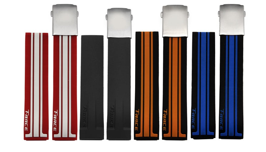 Waterproof Silicone Watch Strap for Men Sports Replacement Band for Racing, Electric Bicycle, and Casual Watches