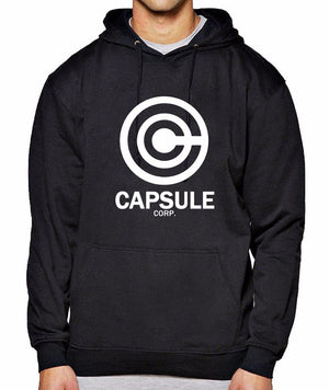 Capsule Corp Hoodies – Men’s Hip Hop Sweatshirts, Printed Cotton-Polyester Blend with Hood