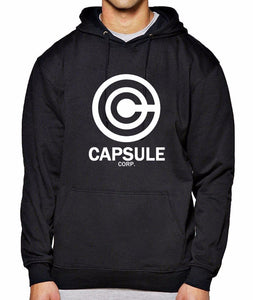 Capsule Corp Hoodies – Men’s Hip Hop Sweatshirts, Printed Cotton-Polyester Blend with Hood