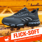 Popcorn Sole Protective Safety Shoes – Anti-Smash, Anti-Puncture Steel Toe Work Footwear for Men