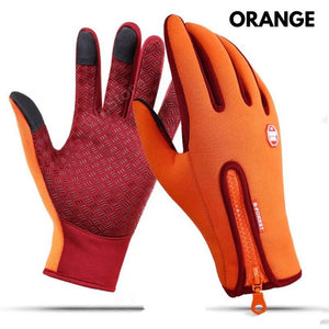 Winter Touch Screen Motorcycle Gloves | Waterproof Fleece Sports Gloves | Anti-Slip Riding Gloves