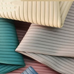 Striped PVC Leather Fabric 1.3mm Upholstery Material for Furniture, Footwear & Bags (137cm Width)