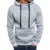Autumn Winter Solid Hoodies – Men’s Cotton-Polyester Sweatshirts, Comfortable & Casual