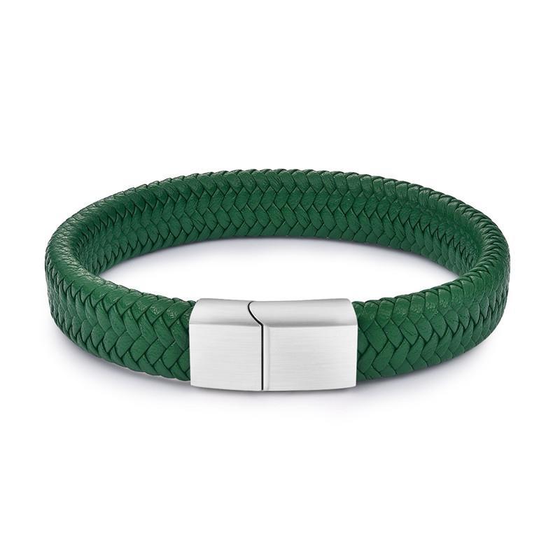 Classic Men's Leather Bracelet - Durable & Stylish Band for Everyday Wear