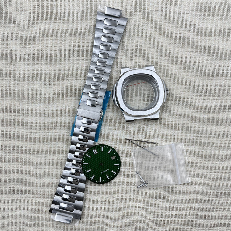 Watch Assembly Accessories Dial Finger Precision Steel NH35 Watch Case Kit with Crown & Pointer