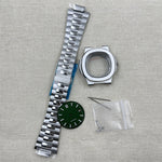 Watch Assembly Accessories Dial Finger Precision Steel NH35 Watch Case Kit with Crown & Pointer