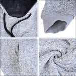 Autumn Winter Solid Hoodies – Men’s Cotton-Polyester Sweatshirts, Comfortable & Casual