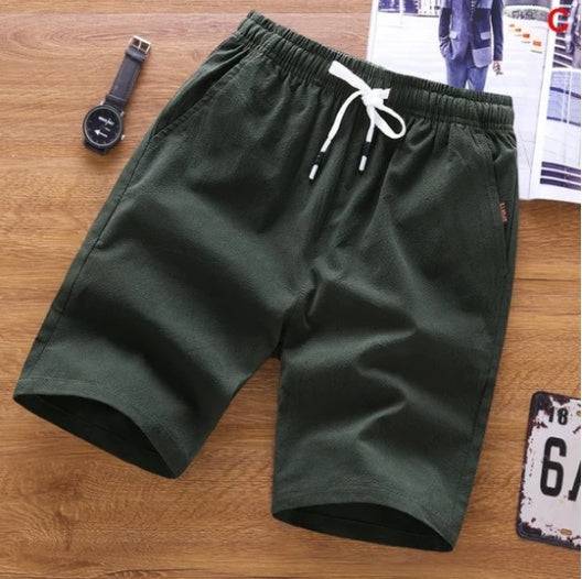 Wholesale Summer Shorts for Men – Lightweight Cotton Casual Shorts, Mid-Waist Lace-Up Pants
