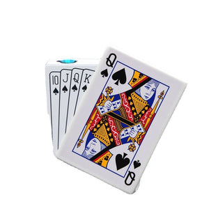 Poker Card Metal Windproof Lighter | Creative Zinc Alloy Keychain | Refillable Straight Flame Cigarette Lighter Gift