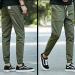 Men’s Harlan Overalls – Cotton Casual Nine-Length Pants with Belt, Stylish Autumn Cone Trousers