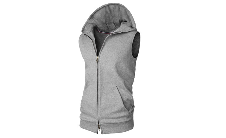 Sleeveless Men’s Hoodies – Cotton Gym & Casual Hooded Tank Tops for Summer and Workouts