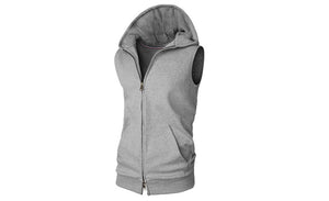 Sleeveless Men’s Hoodies – Cotton Gym & Casual Hooded Tank Tops for Summer and Workouts