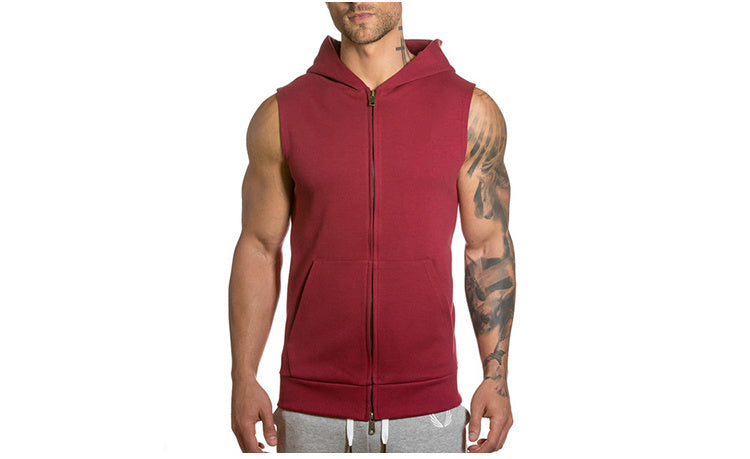 Sleeveless Men’s Hoodies – Cotton Gym & Casual Hooded Tank Tops for Summer and Workouts